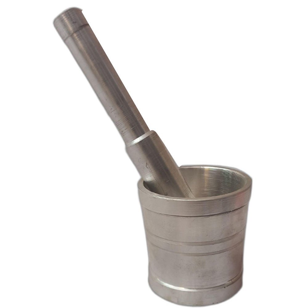 Round Silver Aluminium Khalbatta, For Home