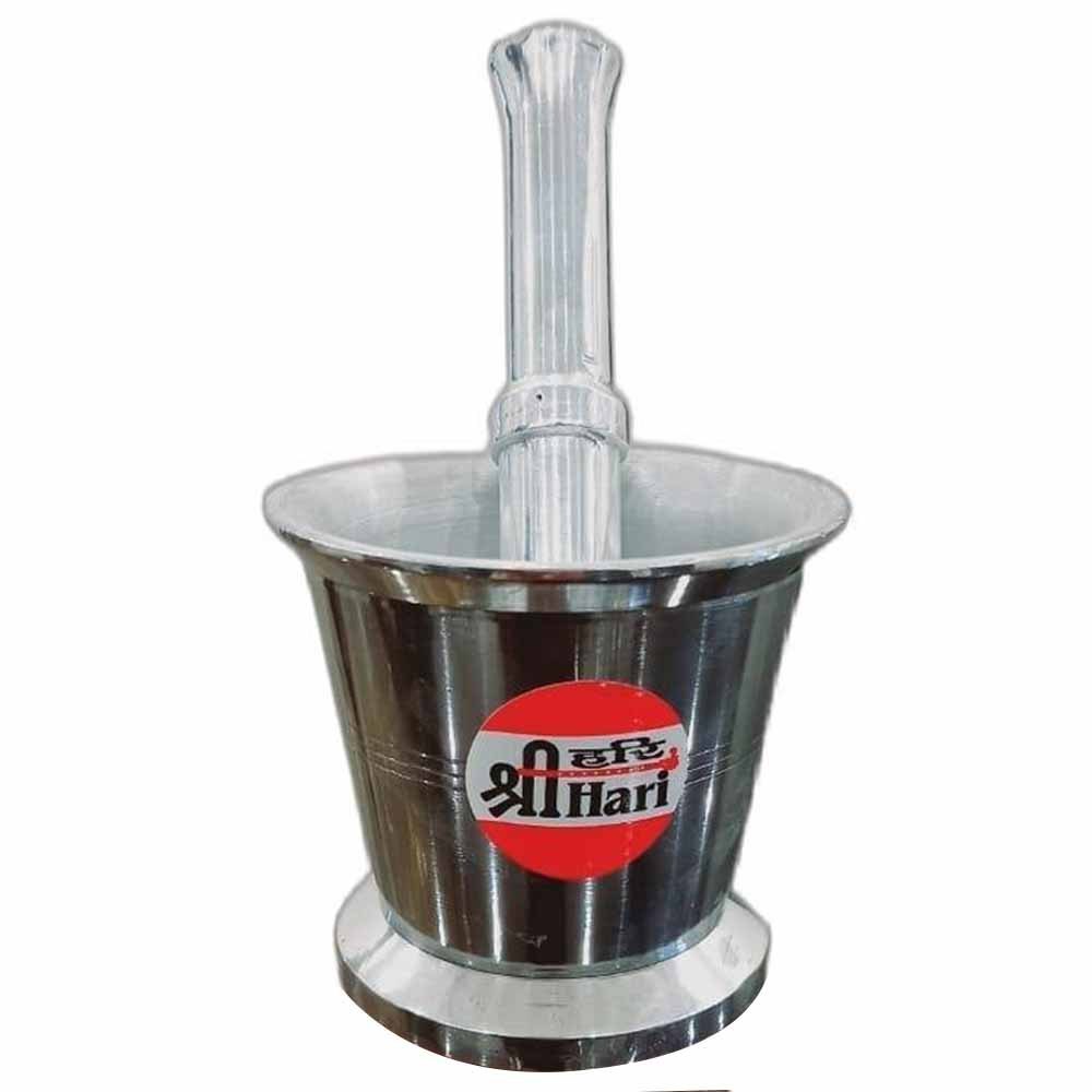 Shree Hari Chrome Aluminium Deluxe Khalbatta, V Shape, Size: 4 X 5 Inch