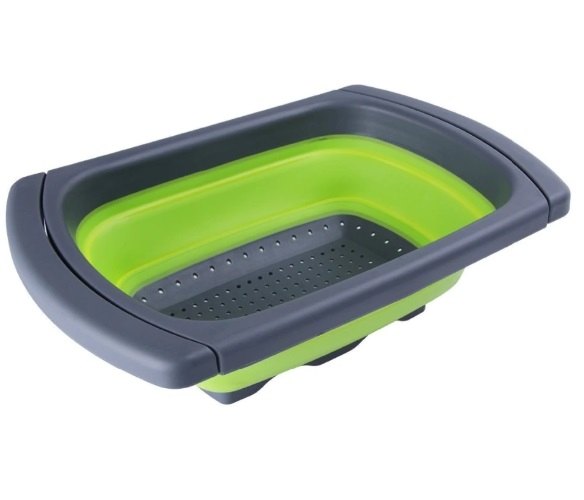 Gray Rectangular Silicon Collapsible Drain Tray, For Commercial
