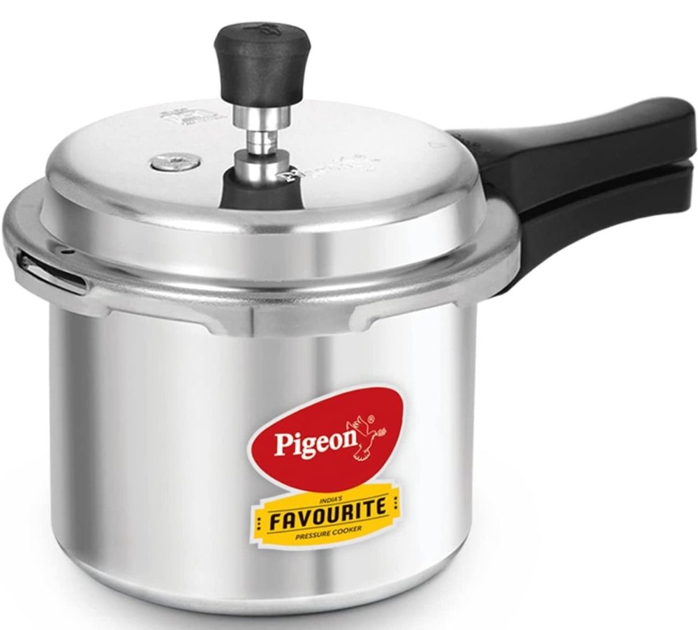 Outer Lid Silver Pressure Cooker, For Home, Capacity: 3L