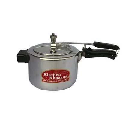 Silver Aluminium Kitchen Khazana Pressure Cooker, For Home, Size: Standard