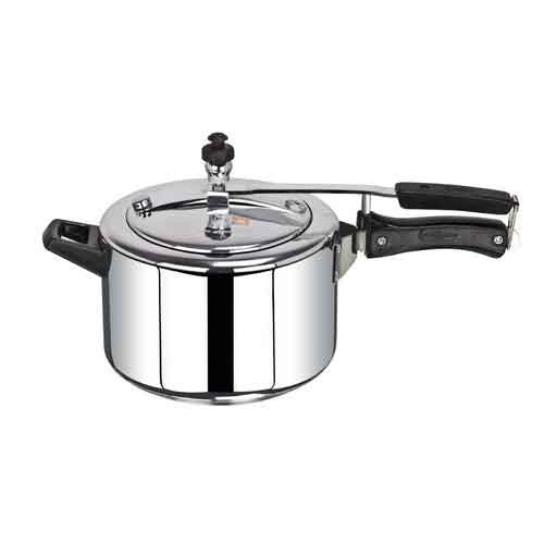 Hem Metal Silver Aluminium Pressure Cooker