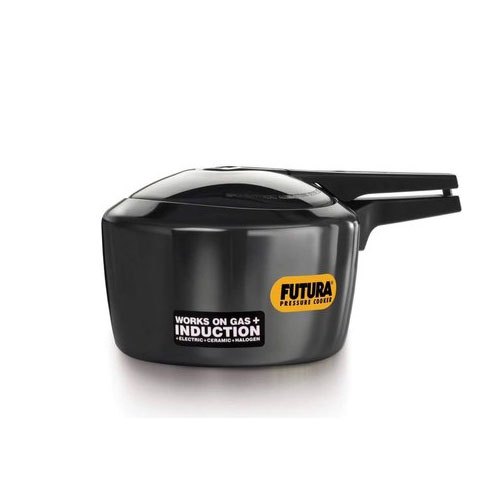 3.25 Kgs Black Futura Pressure Cooker, Size: 2l To 9 L