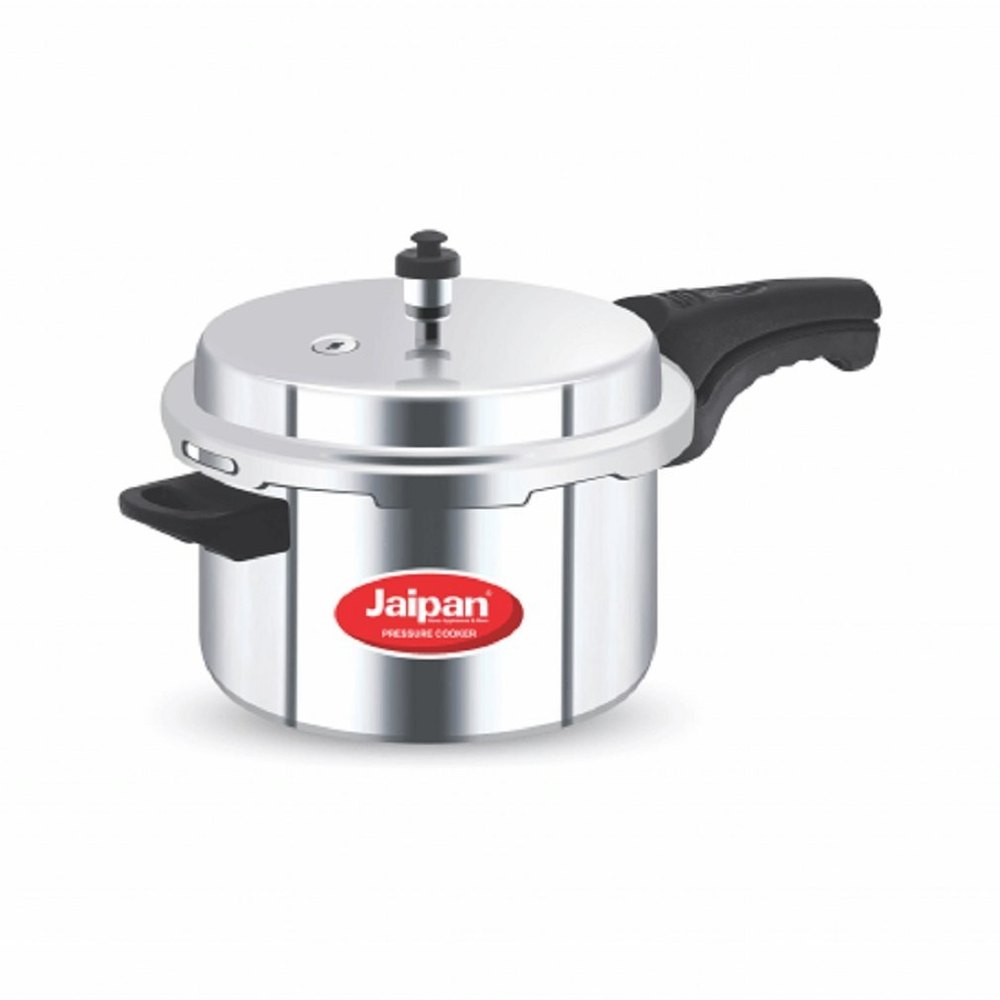 Silver Jaipan 2 Litre Aluminium Pressure Cooker, For Cooking