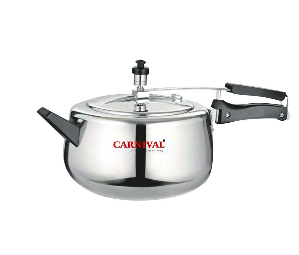 Silver Aluminium 7 Ltr Elite Carnival Pressure Cooker For Home