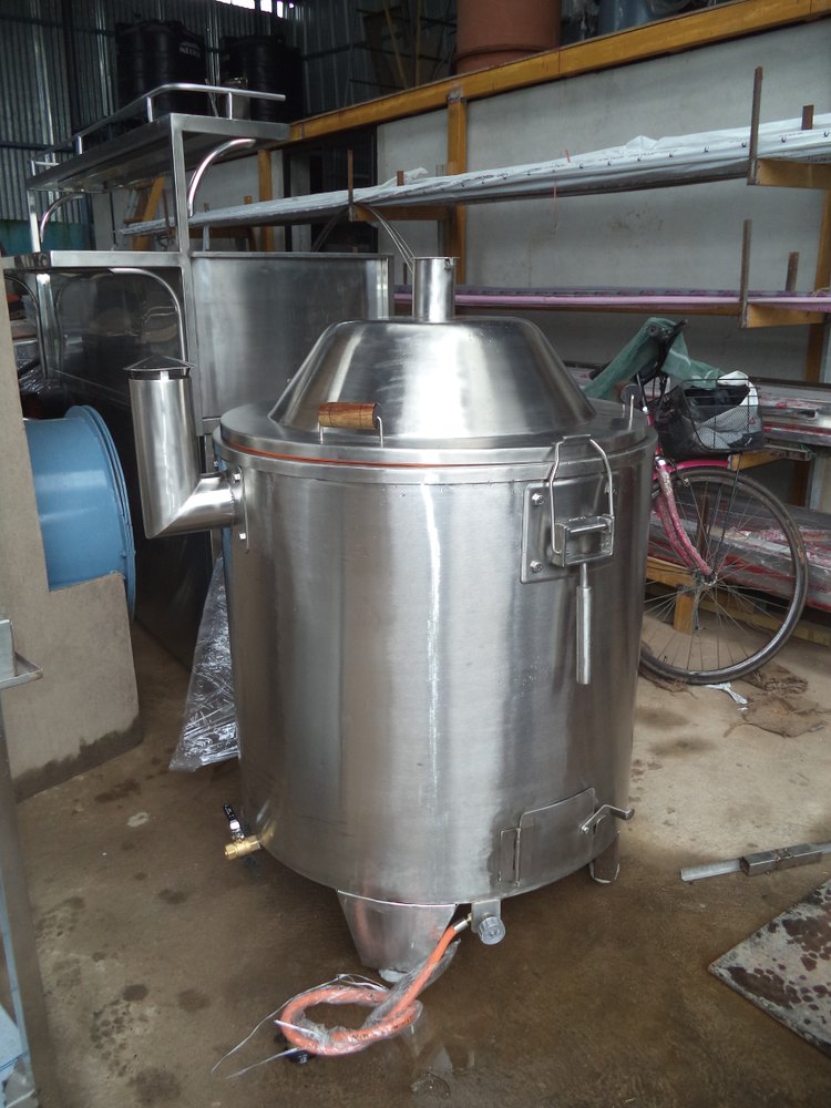 SS Silver Commercial Rice Cooker, For Hotel And Resturent