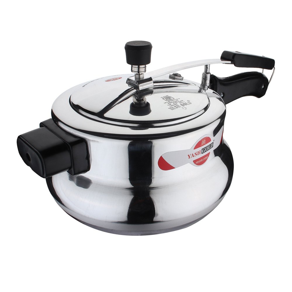 Silver Aluminium Yash Gold Handi Pressure Cooker, For Home, Capacity: 5 L