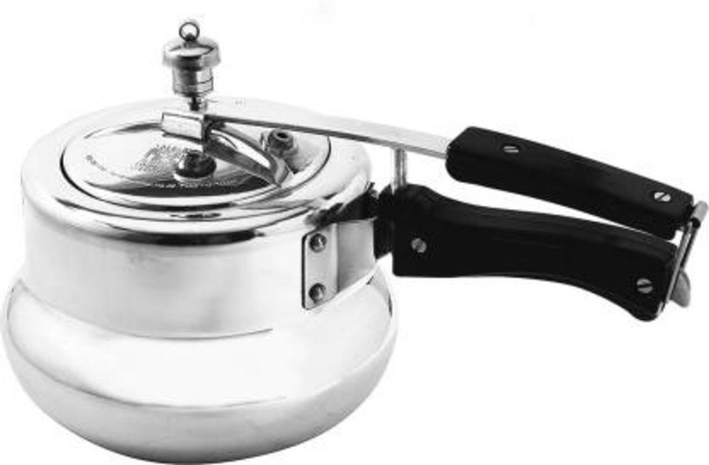 Generic Silver Inner Lid Aluminium Handi Pressure Cooker 3 Liter, For Kitchen