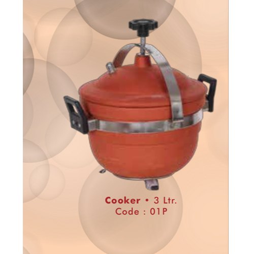 Red Ware Reddish Brown 3 L Clay Cooker
