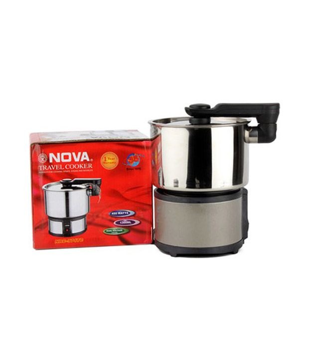 Black Stainless Steel Nova Travel Cooker NRC-974 450W