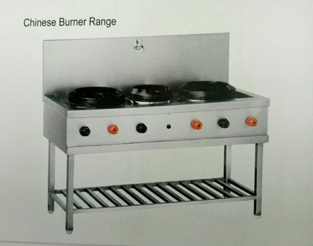 Stainless Steel Polished SS Chinese Burner Range, For Commercial