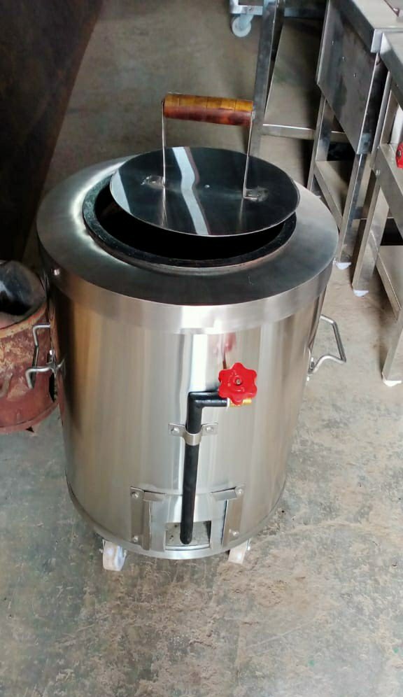 Indo expo 1 Ss Mobile Drum Tandoor, . Indian tandoor, , For home