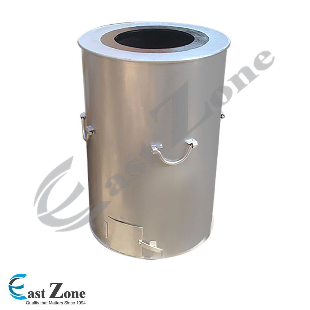 Stainless Steel Round Drum Tandoor SS, For Restaurant