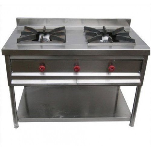 2 LPG Double Burner Gas Bhatti, For Restaurant
