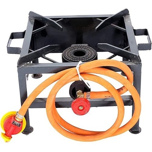 Jeevee LPG MS Canteen Bhatti/Stove 18x18 with Burner and Valve, For Commercial