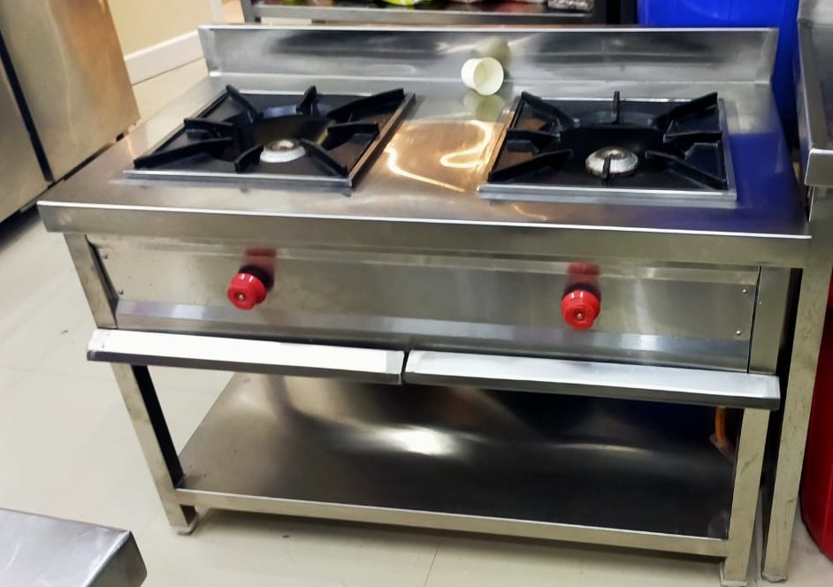 2 LPG Two Burner Commercial Gas, For Hotel
