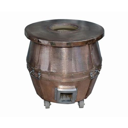 Round Copper Tandoor, For Restaurant, Capacity: 5-10 Roti Per Minute