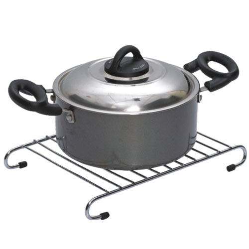 Goldshine Silver SS Hot Plate Stand, For Kitchen