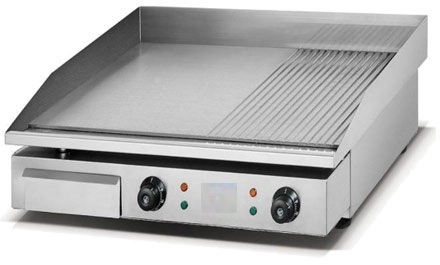 Stainless Steel Mild Steel Hot Plate Half Grooved, Size: Std