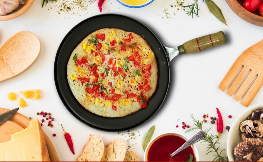 Black Iron Amboli Tawa, For Home