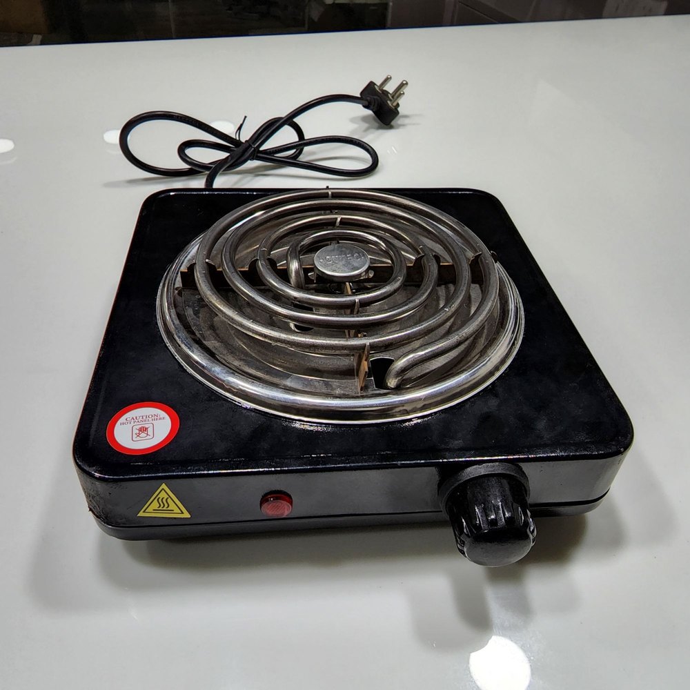 Mild Steel Hot plate 1500w, 190mm, Size: 22 X 22 X 5cm