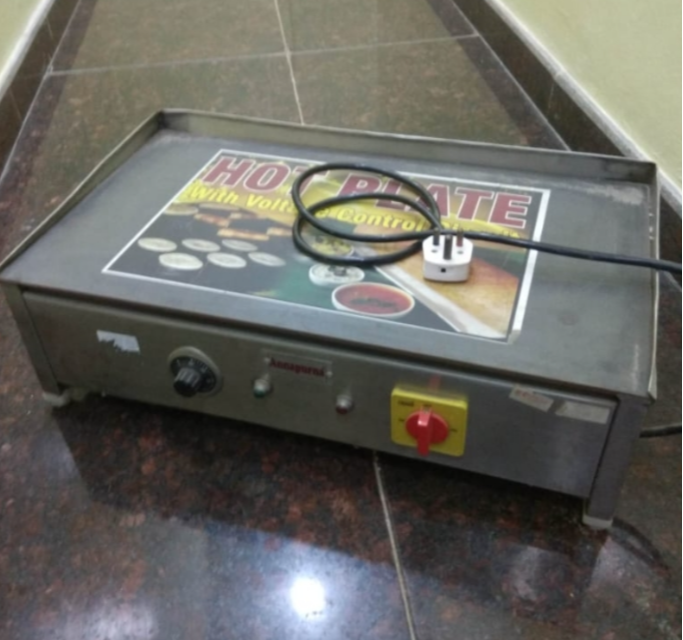 Stainless Steel Gray Electric Hot Plate, For Commercial