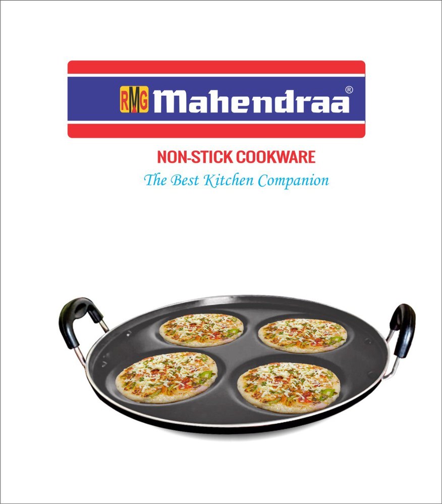 RMG Mahendraa Aluminium Uttapam Tawa (4Cavity), For Home, Size: Big 4 Scope