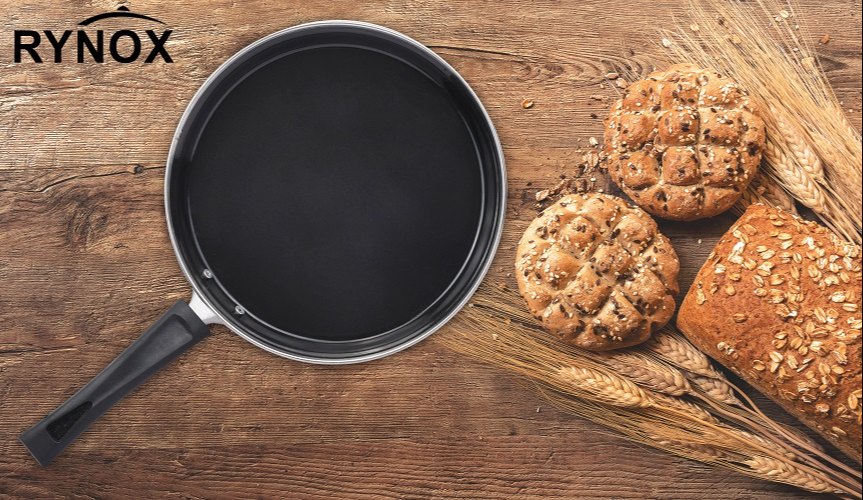 kashvi Black Enamel Tawa, For Home, Size: 10inch