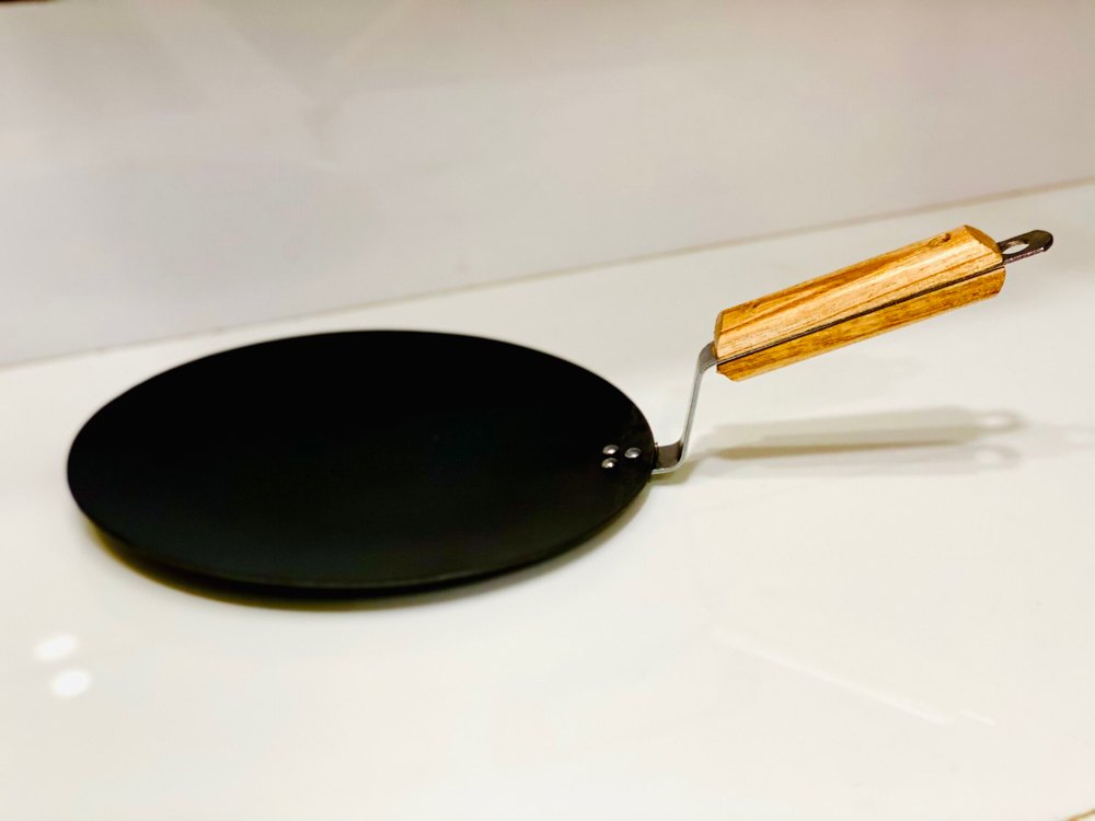 Gas Black Tawa Deep Concave Tawa, For Home