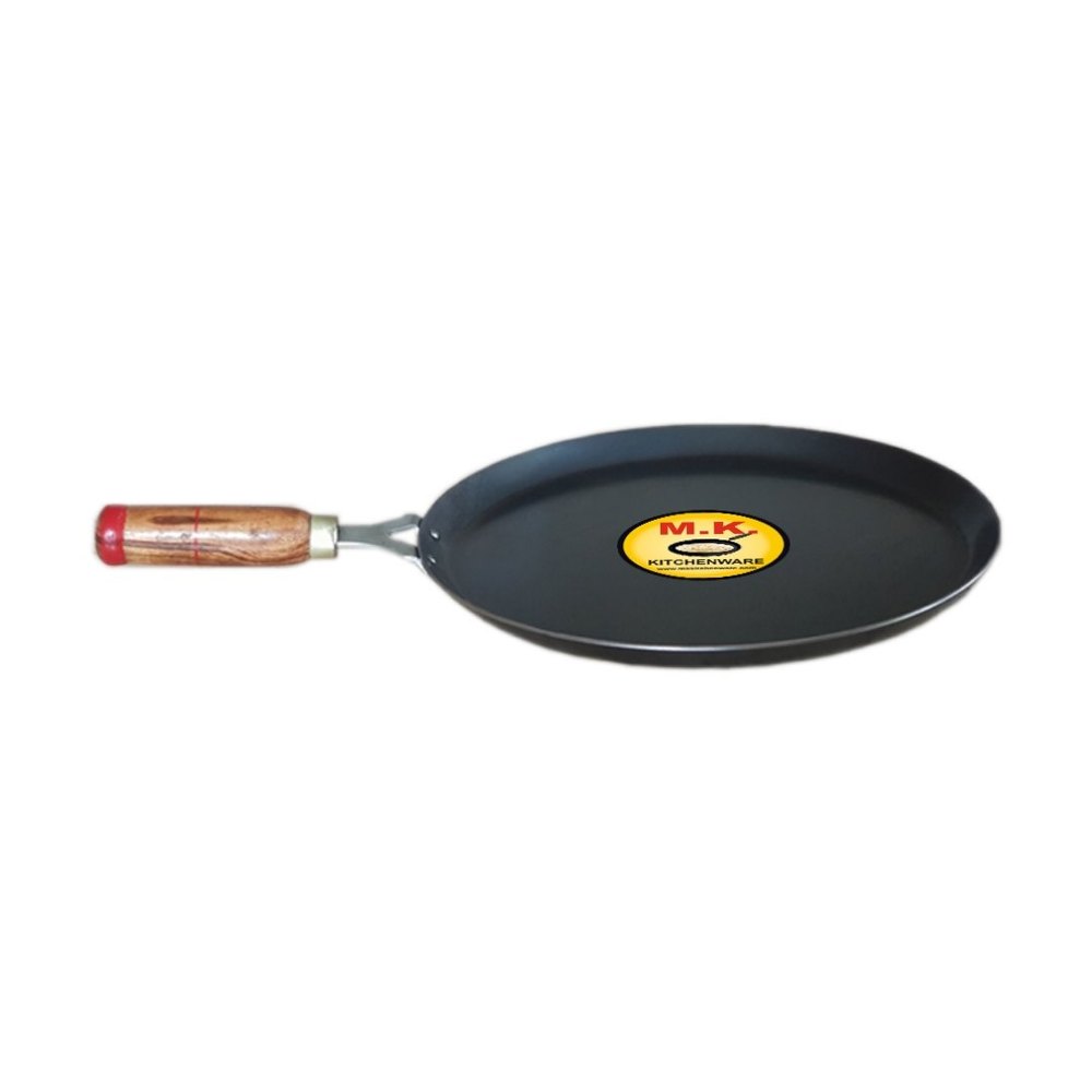 MK KITCHENWARE Black Induction Iron Chapati Tawa 10/11/12 Inch, For Home