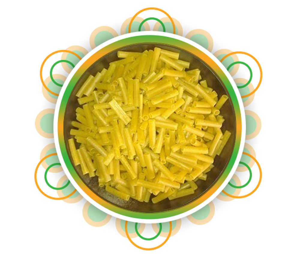 Round Wheat Flour Fryum Snack Pellet