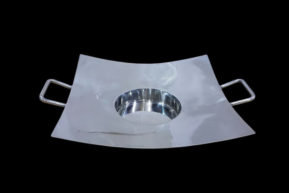 Silver Stainless Steel Tikki Tawa, For Hotel