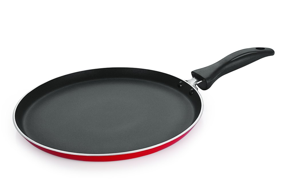 High Grade Aluminum Nirlon Aluminium Flat Tawa, For Home