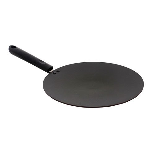 Black Non Stick Flat Tawa (Euro Sleek), Size: 10/11/12