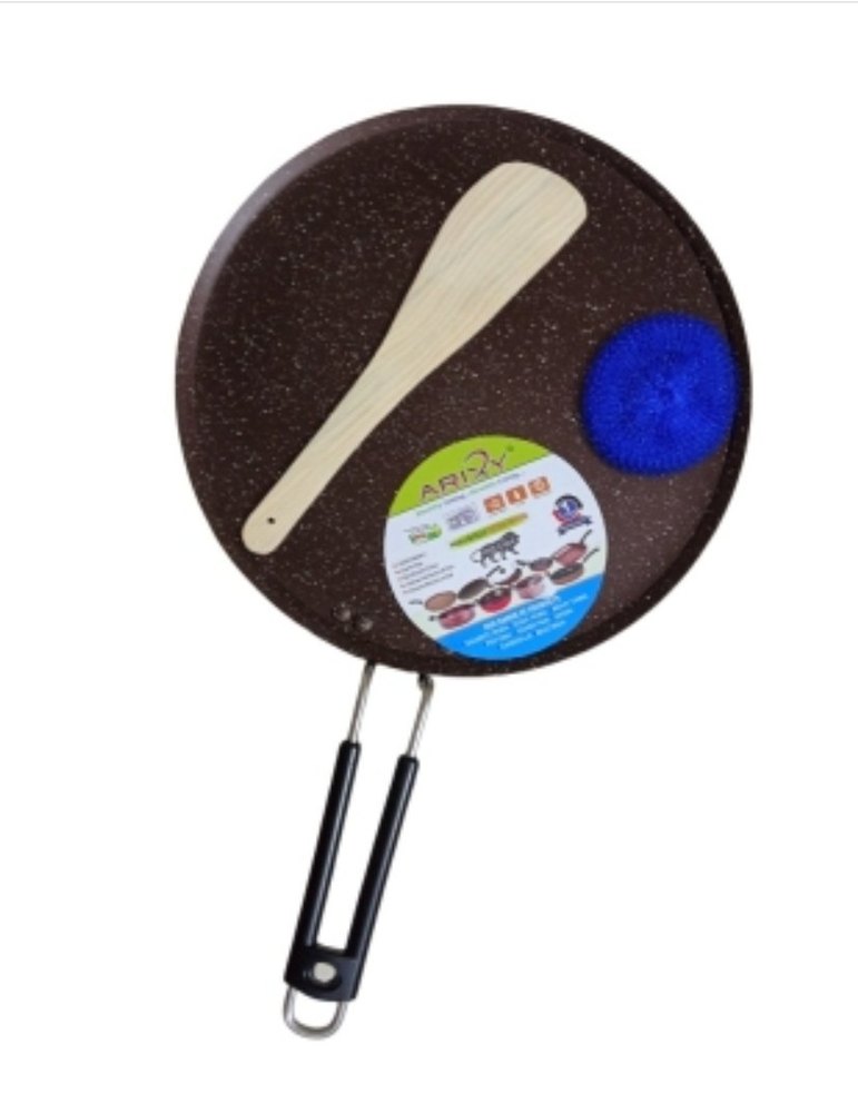 arixy nonstick Black Non Stick Flat Griddle Tawa, Size: 285 mm