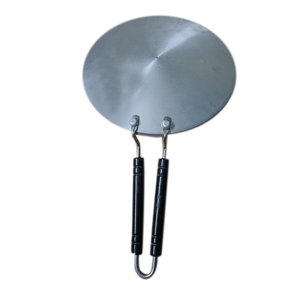 Plastic Anodizing Black Handle Aluminium Tawa, For Cooking, Round
