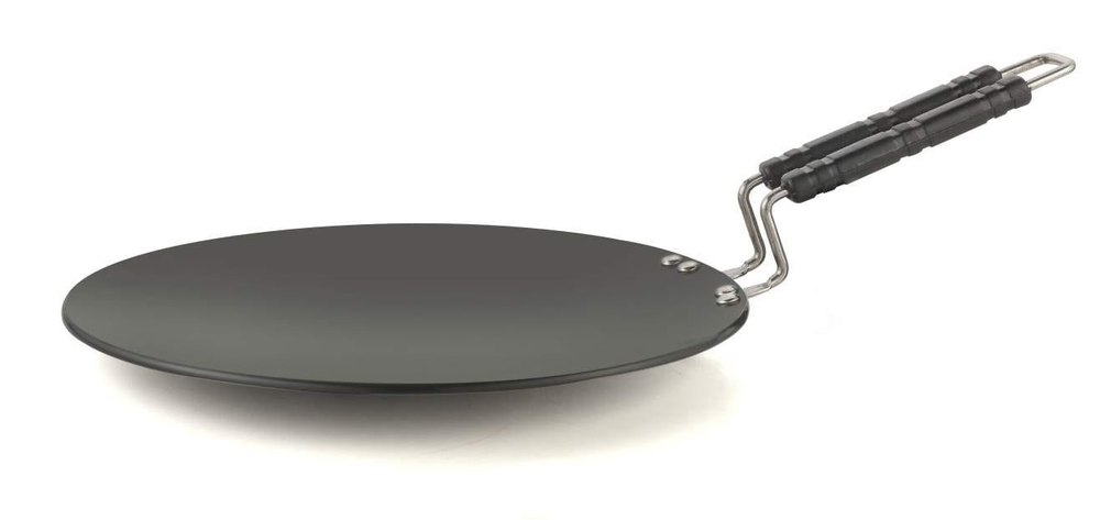 Sunmate Black Hard Anodized Roti Tawa, For Home, Size: 10 Inch Diameter