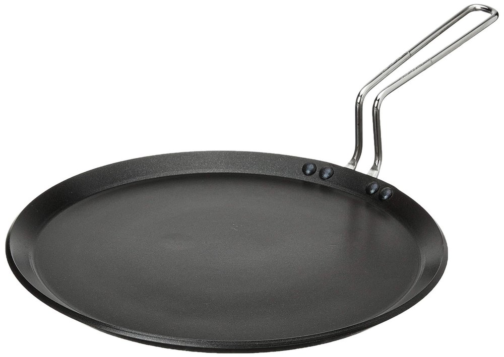 Gas Premier Trendy Black Hard Anodized Concave Tawa, For Home, Size: 25 cm