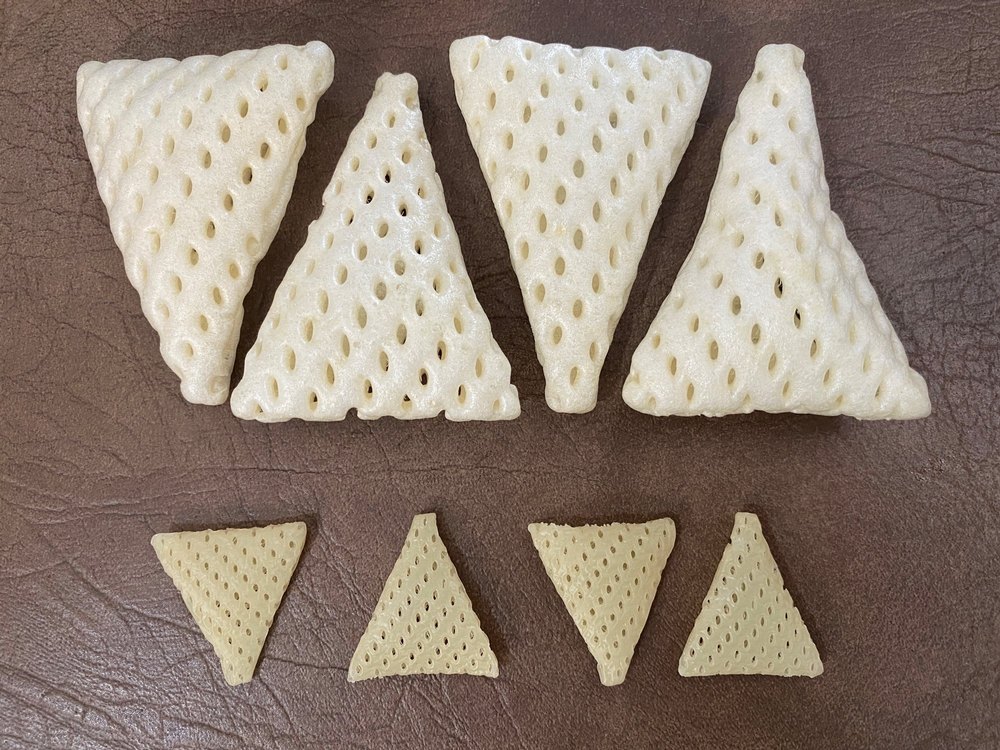 Fasoli 3D Papad Fryums, Packaging Size: 25 Kg Bag