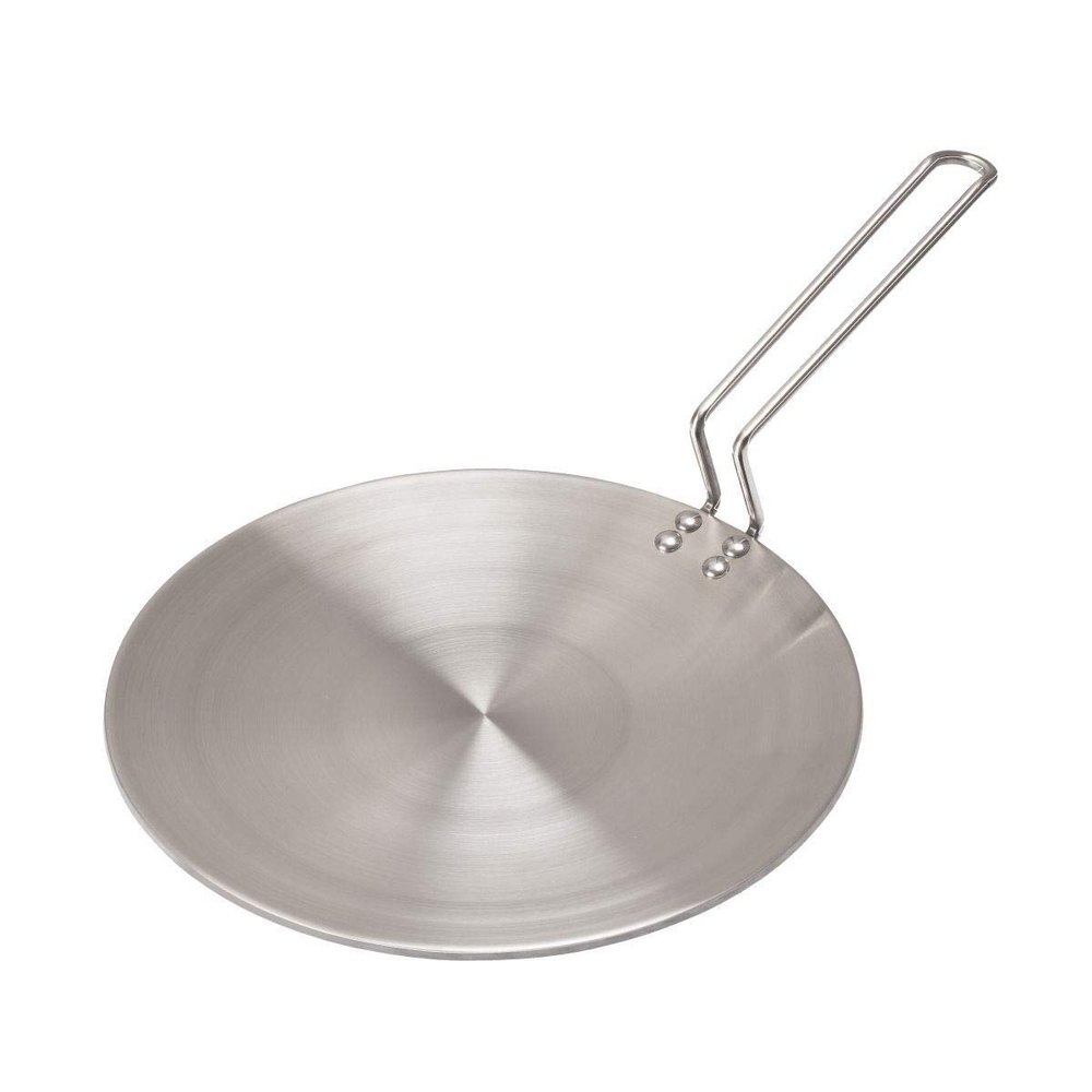 Silver Gas 850g Aluminium Tawa, For Kitchen, Size: 9.5inch