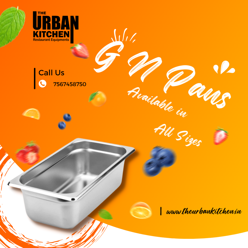 Stainless Steel 1/3 150mm SS GN Pan, Rectangle, Capacity: 5.5 Ltr