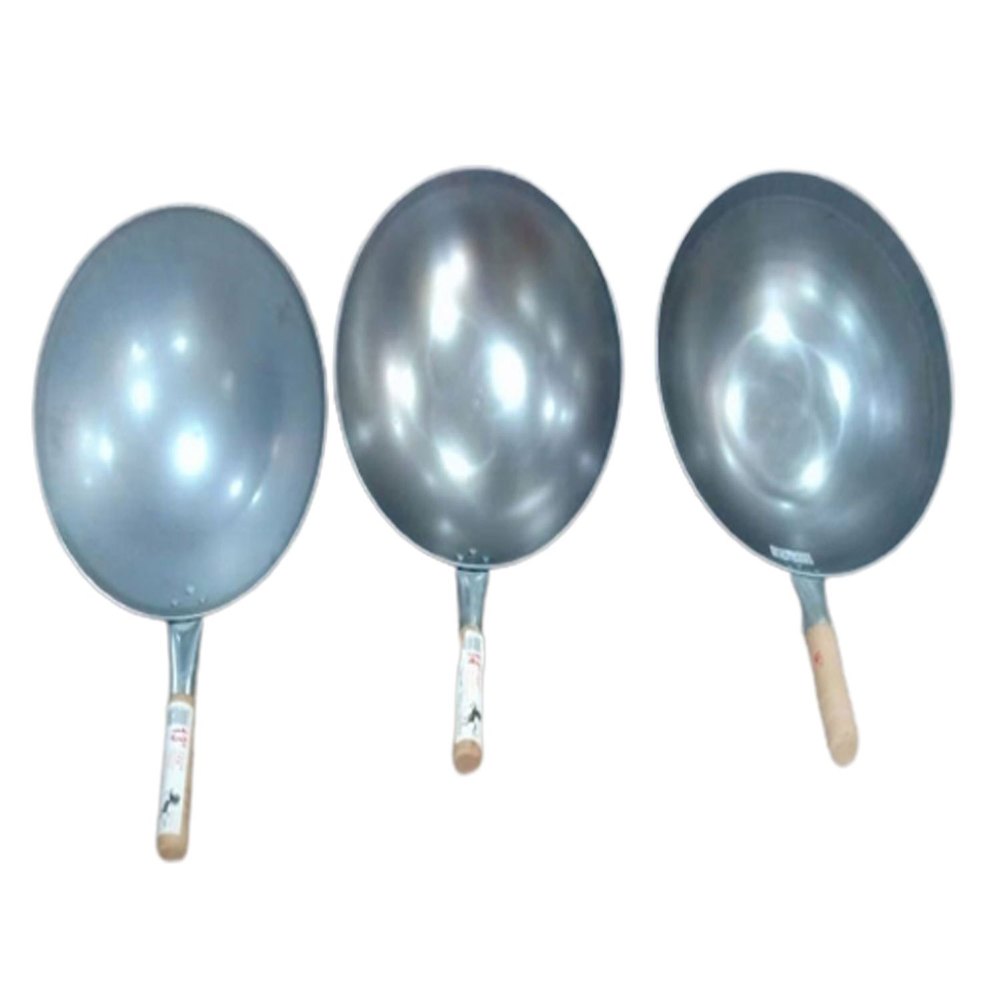 Iron Round Chinese Wok, Capacity: 5L
