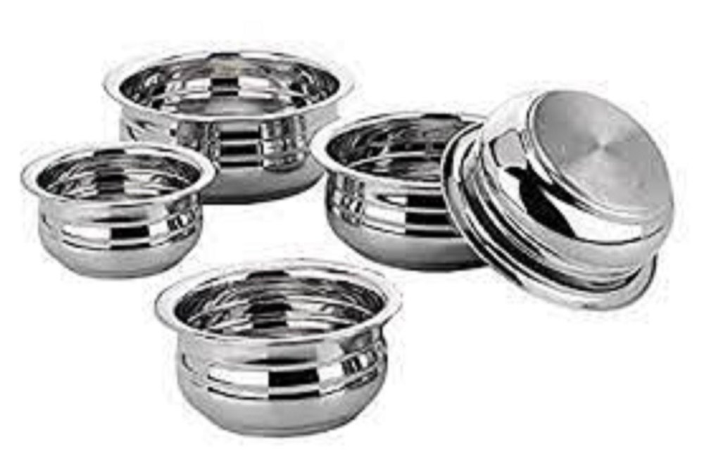 Polished Stainless Steel Urli Set