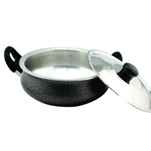 Antique Coated Aluminium Handi (black and silver)