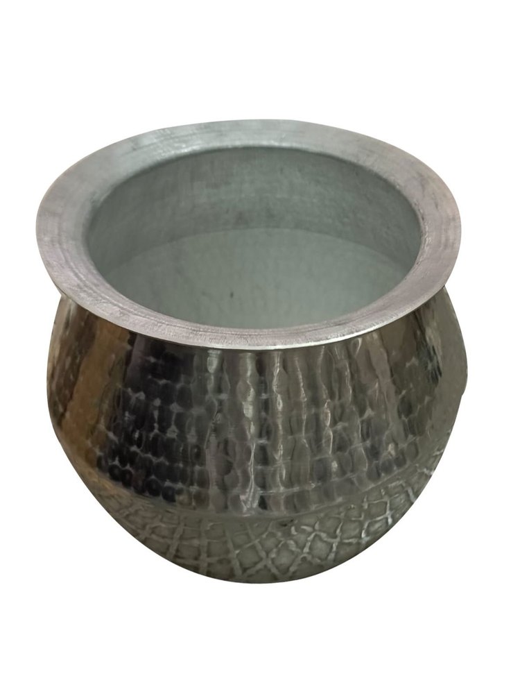 Aluminium Round 1 Litre Aluminu Handi, For Food Serving, Size: 6inch (head Diameter)