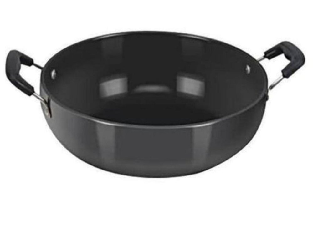 Aluminum Round Aluminium Anodized Kadai