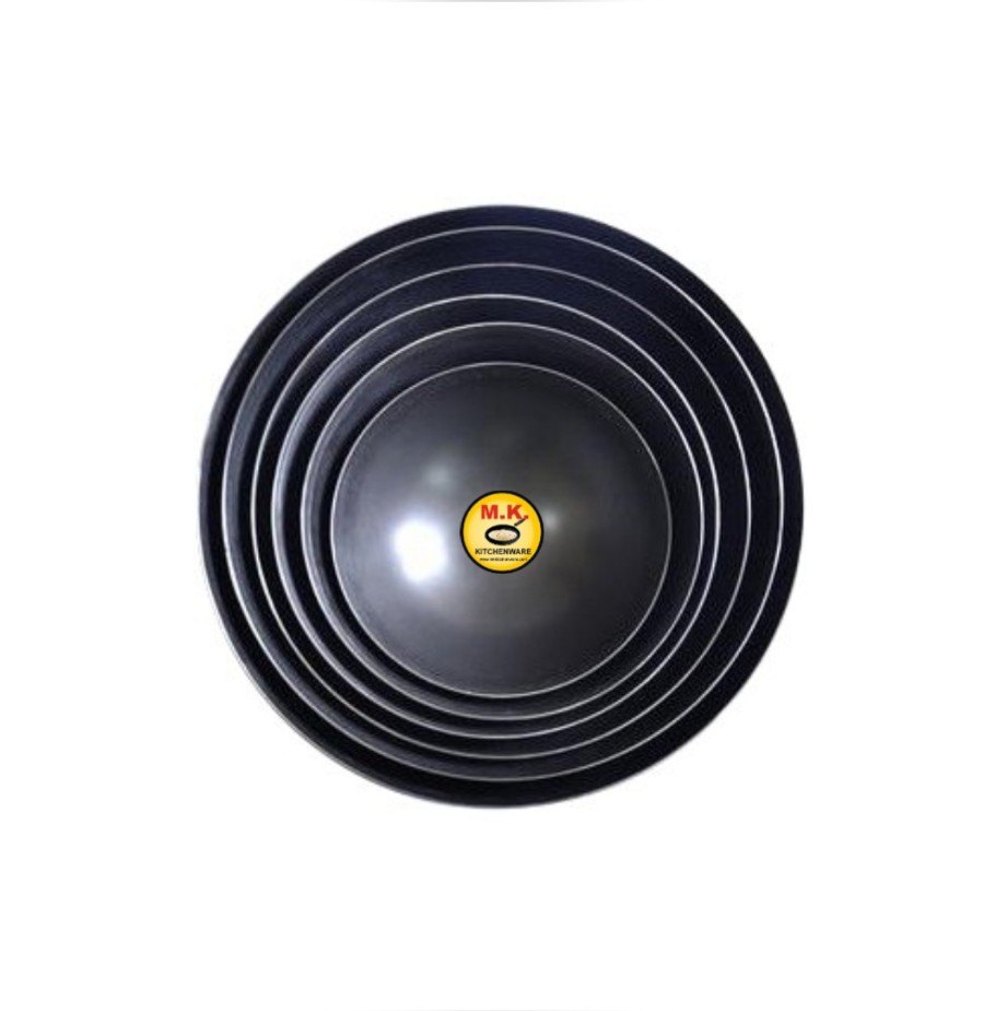 Mk Kitchenware Black Hr Ms Iron Katori/ Mehandi Katori/ Iron Bowl/ Katora, Set Contains: 5, Size: 7/8/9/10/11/12