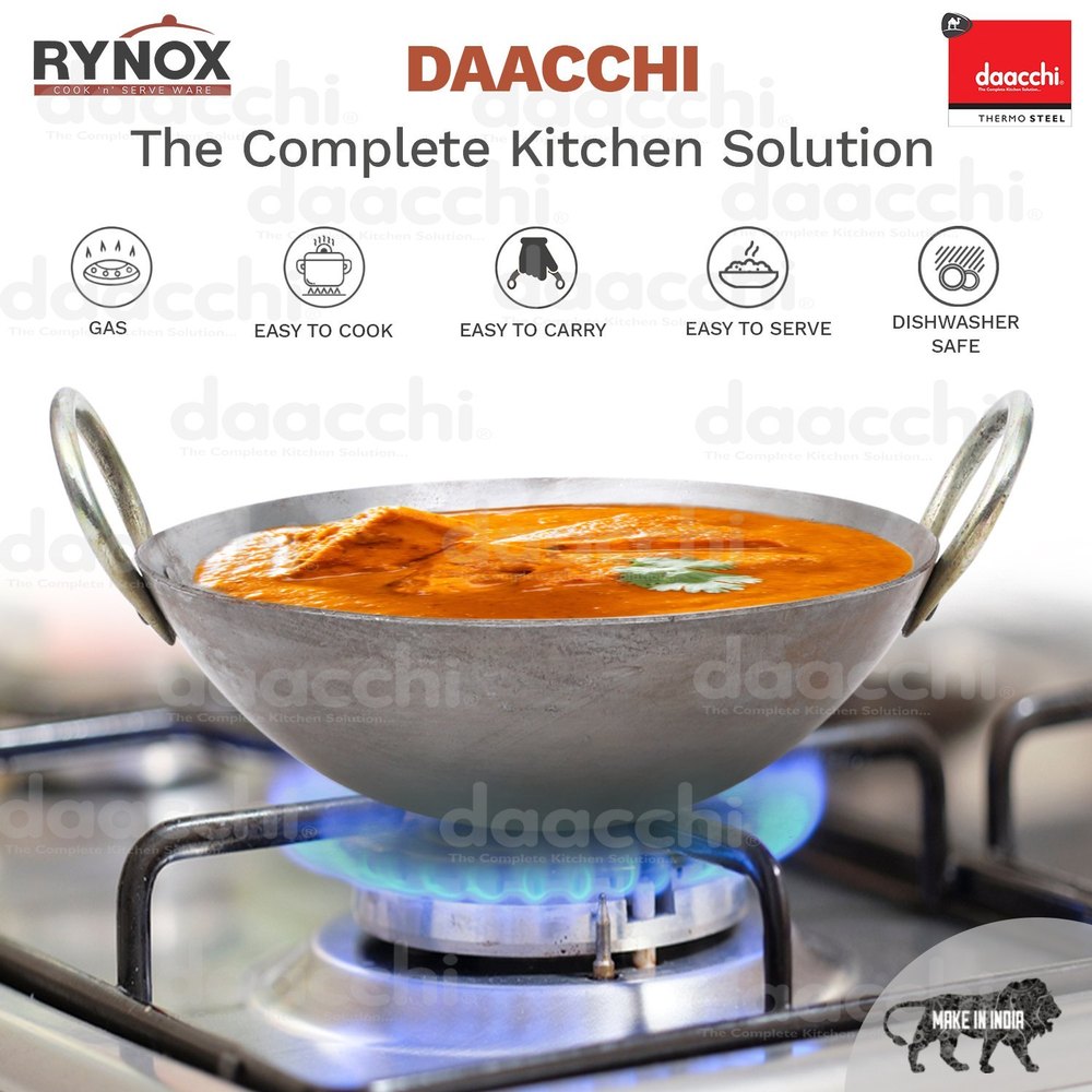 Daacchi Round Iron Kadhai, For Home, Resturent