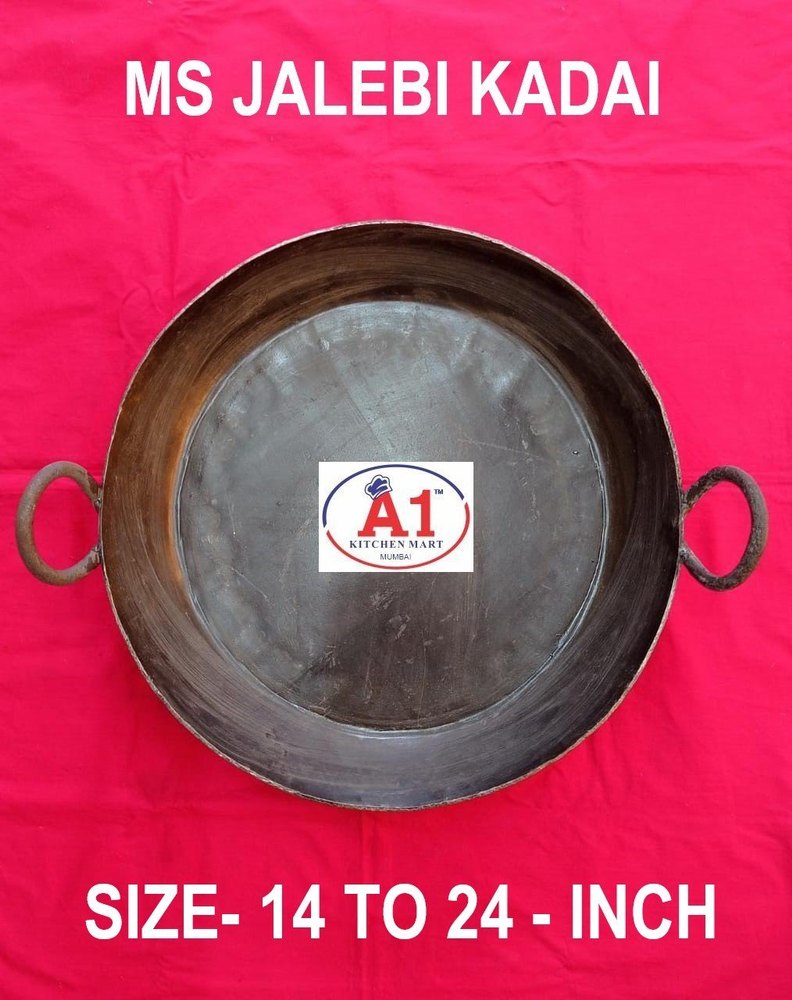Round Ms Jalebi Kadai, For Hotel, Size: 14 To 24