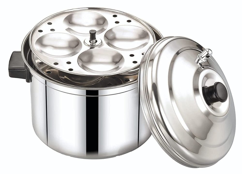 Stainless Steel Idli Cooker, 4 & 6
